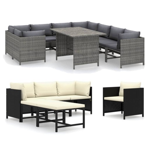 Garten lounge set - poly, rattan