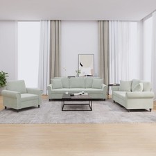 Sofagarnitur mit Kissen Sofa