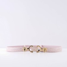 Maje Damen Gürtel Leder Rosa