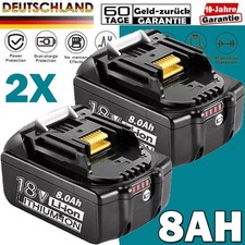 2X Original 18V/8,0Ah für Makita Akku BL1860B 197422-4 BL1850 BL1830 Batterie DE