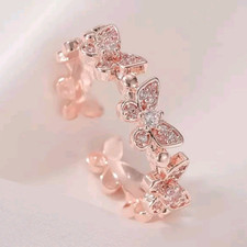 Roségold schmetterling ring - roségold,