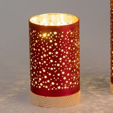 Led tischlampe zylinder stars - led,