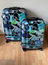 Hartschalen-Kofferset mit Rollen von Saxoline, Größen L und M, Motiv x-ray