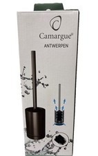 Camargue Antwerpen Klobürste mit Auffangsschale Schwarz Matt mit Satin