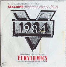 7"  EURYTHMICS -  SEXCRIME **  JAPAN 1985  * * * * *   EX / VG++