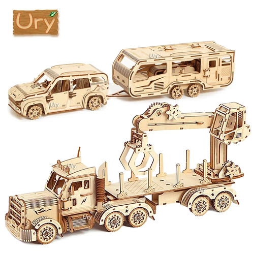 Ury holzpuzzle beweglicher - ury, 3d