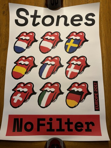 Rolling stones poster von der - rolling,