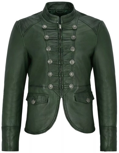 Damen grün lederjacke echt - lederjacke,