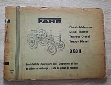 Fahr Dieselschlepper D180H Ersatzteilliste