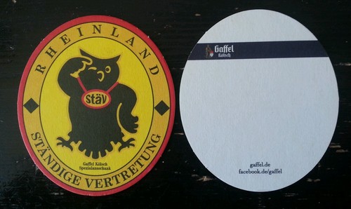 Bierdeckel brauerei gaffel - bierdeckel,