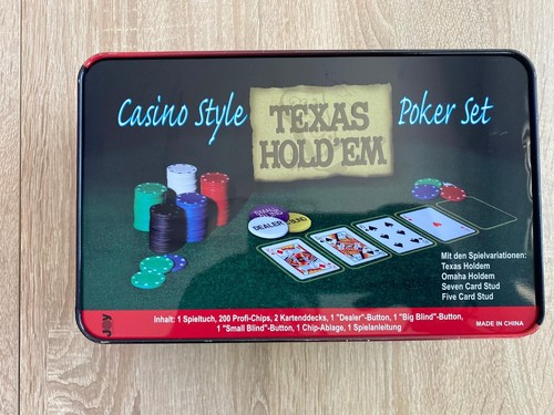 Poker set casino style texas - set,