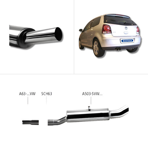 Bastuck sportauspuff vw polo - vw,