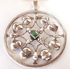 Wunderbarer Jugendstil Anhänger 800 Silber old silver pendant / SS 177