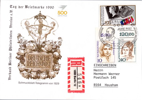 Brief sst tag der briefmarke - sst,