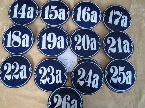 Runde hausnummer 13cm - runde,
