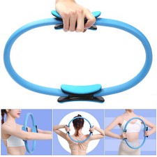 (Blau) Home Fitness Yoga Ring Gym Übung Body Building Pilates Circle Resist TA