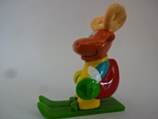 Weihnachts Sammelfigur / Renntier auf Ski