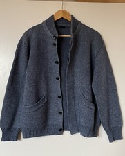 Strickjacke College Wolljacke cardigan  Wollemix 90er True Vintage Grandpa Style