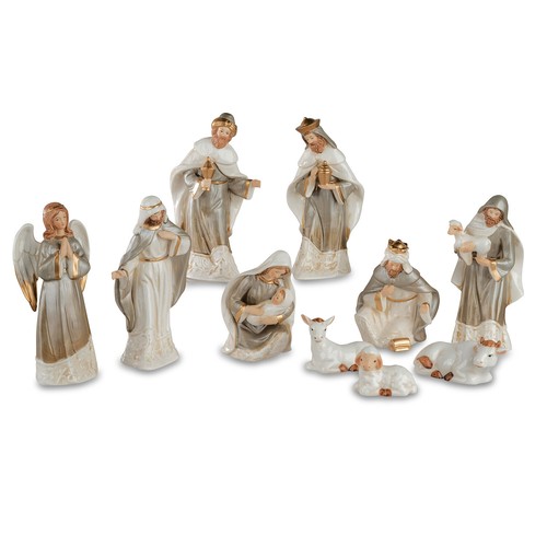 Krippenfiguren set teilig - krippenfiguren,
