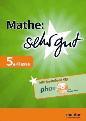 Mathe sehr gut klasse - 5.,