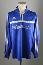 Adidas vintage Trikot 90er oldschool Shirt LS Gr. XXL blau Provinzial #7 VG3