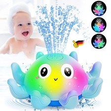 Badespielzeug,Baby Badewannenspielzeug Wasserspielzeug mit LED-Licht ab 1-6 Jahr