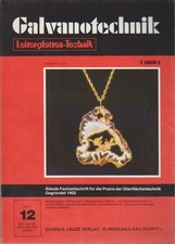 GALVANOTECHNIK. Band 84 -