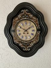 Wunderschöne , Antike  Französische Wanduhr Ochsenauge