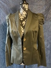 Eleganter Damen-Blazer – Gr. 38 (M) – Khaki, Neuwertig 