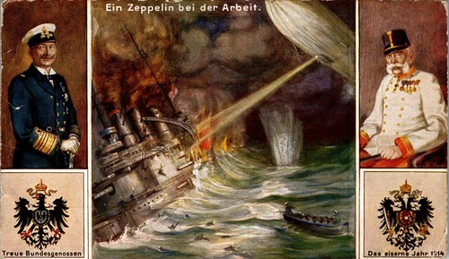 Zeppelin luftschiff ein - ak,