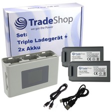 Set: 2x Akku 2,25Ah + Dreifach