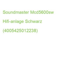 Soundmaster Mcd5600sw