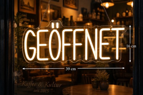 Geöffnet schild led neon - geöffnet,