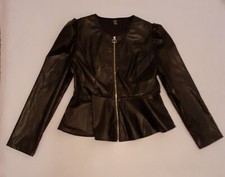 Lackleder Jacke - Schwarz - Grösse L - neu - 