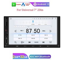 Android 12 Apple CarPlay 7" AUTORADIO mit Navigation GPS Doppel 2 DIN WiFi BT FM