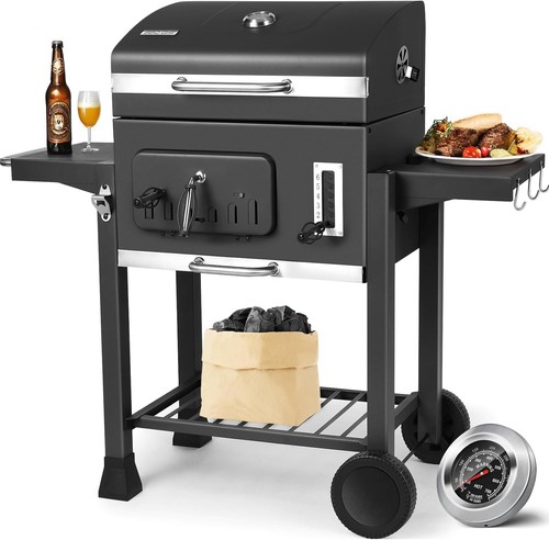 Xxl holzkohlegrill mit deckel - xxl,