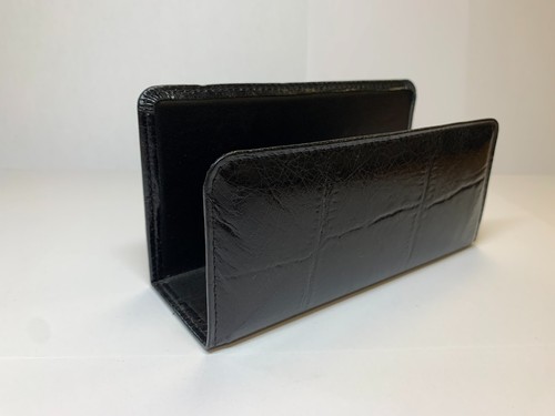 Briefständer schwarz leder - briefständer,,