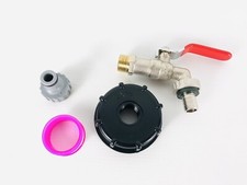 Wasserhahn Regenfass Wasserkanister Kugelhahn 1/2" Zoll