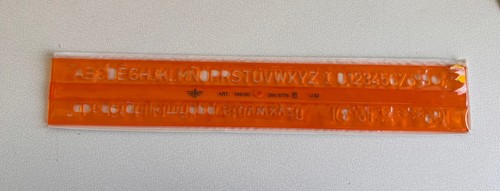 Dfh zeichenschablone alphabet - zeichenschablone,