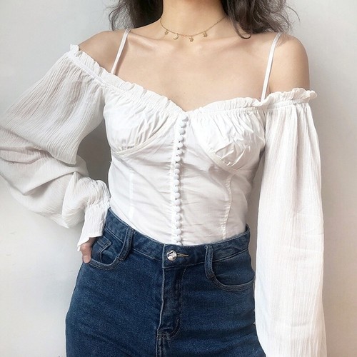 Damen chiffon schulterfrei - damen,