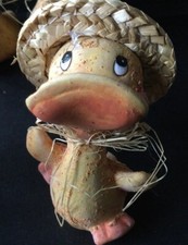 4 Lustige Enten mit Strohhut