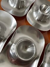 6 Eierbecher WMF Wilhelm Wagenfeld Cromargan 60er vintage made in West Germany