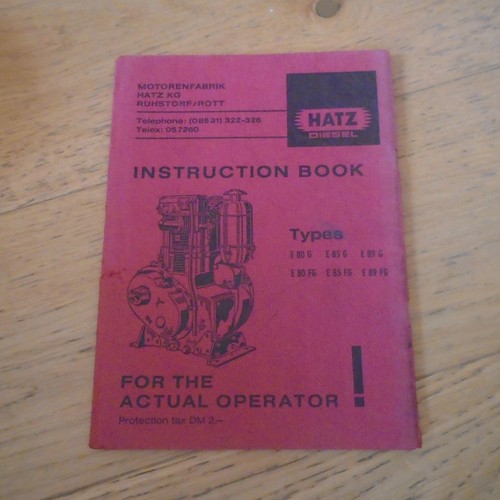 Hatz diesel motor - diesel, e89