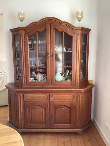Angebot trapezvitrine eiche - trapezvitrine,