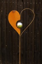 Gartenstecker Herz aus Metall