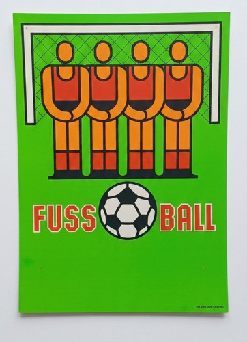 Original ddr fussball plakat - original,