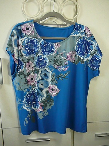 Shirt tunika 42 44 blau - t-shirt, gr
