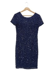 ADRIANNA PAPELL A-Linien Kleid Damen Kleid Gr. DE 38 blau Elegant