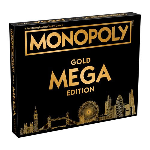 Monopoly mega gold edition - monopoly,