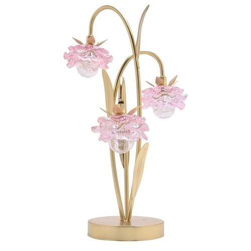 Gold und rosa glas blume - gold,